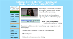 Desktop Screenshot of bowentherapytraining.com
